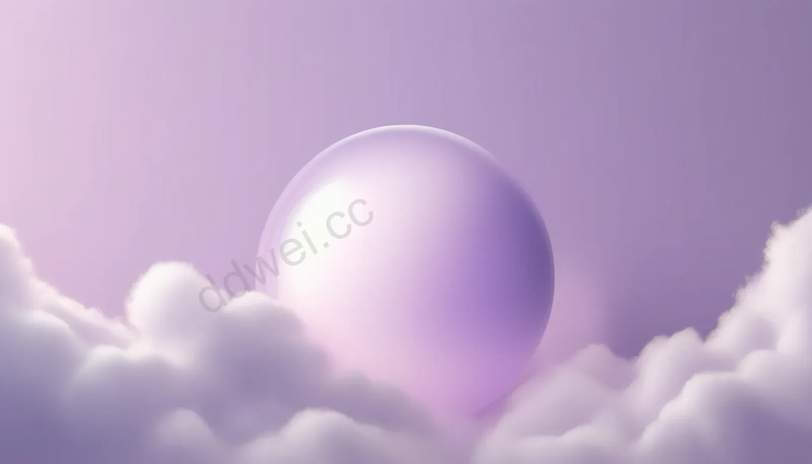 Lavender White Cloud Texture Spherical Halo Dreamy Corporate Background