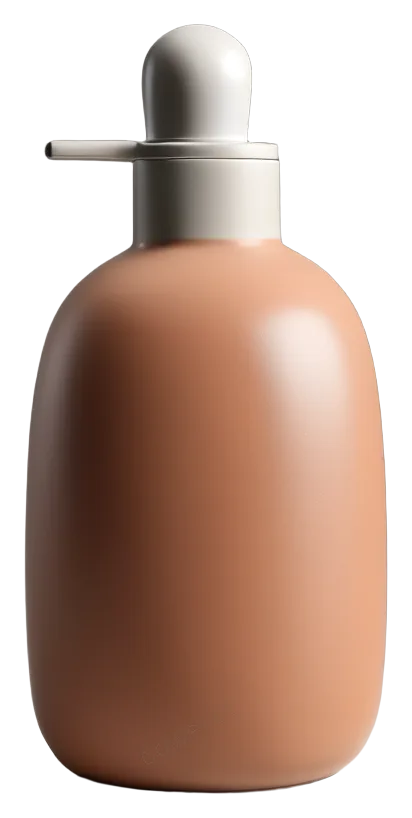 Terracotta Matte Ceramic Soap Dispenser PNG