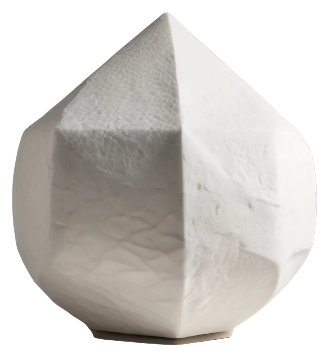 Off-White Geometric Plaster Aroma Diffuser PNG
