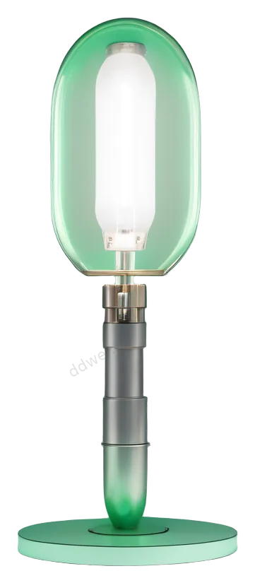 Mint Green Metal Desk Lamp 3D Modern Office Asset