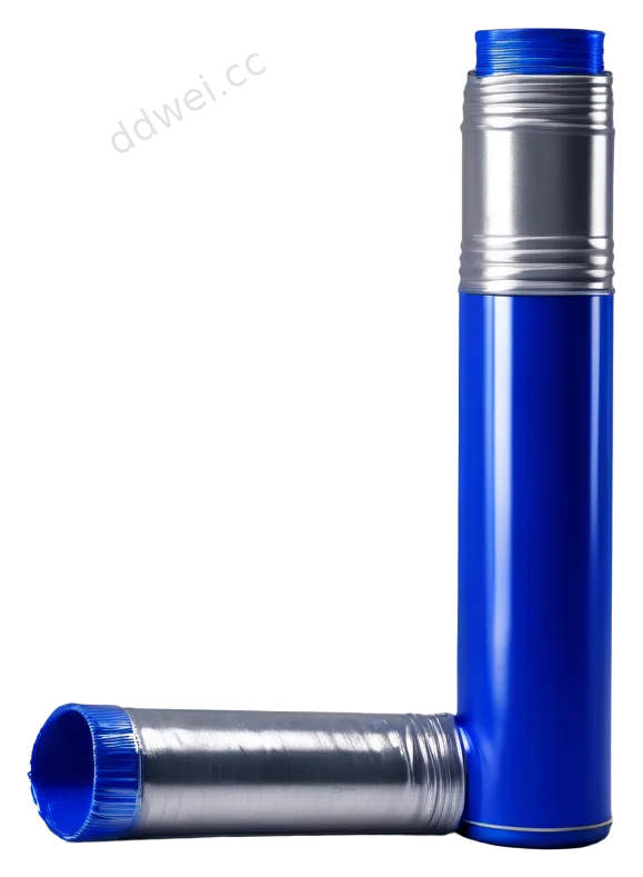 Cobalt Blue Aluminum Paint Tube Asset