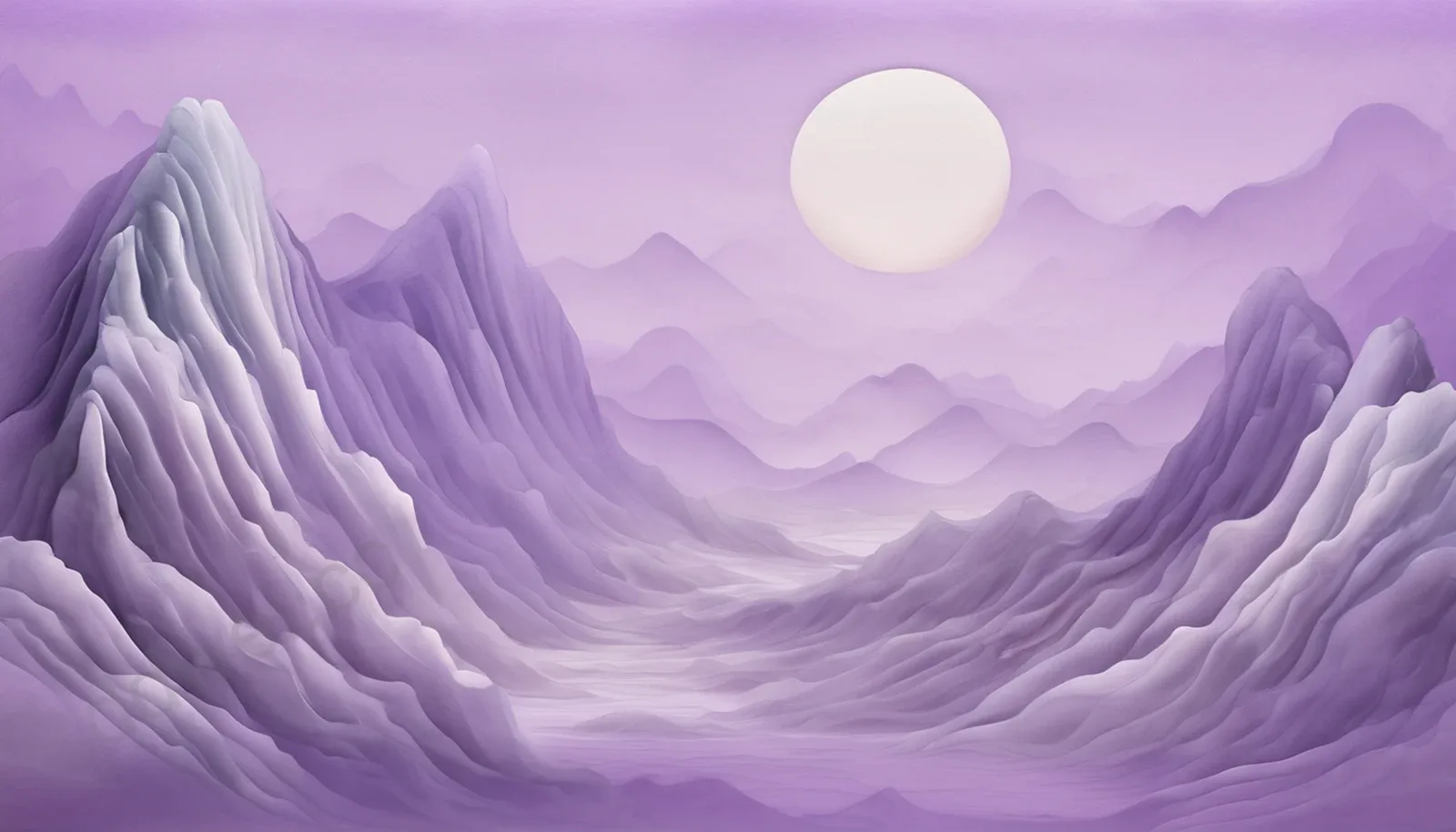 丁香紫玉版宣左侧三分留白水墨背景