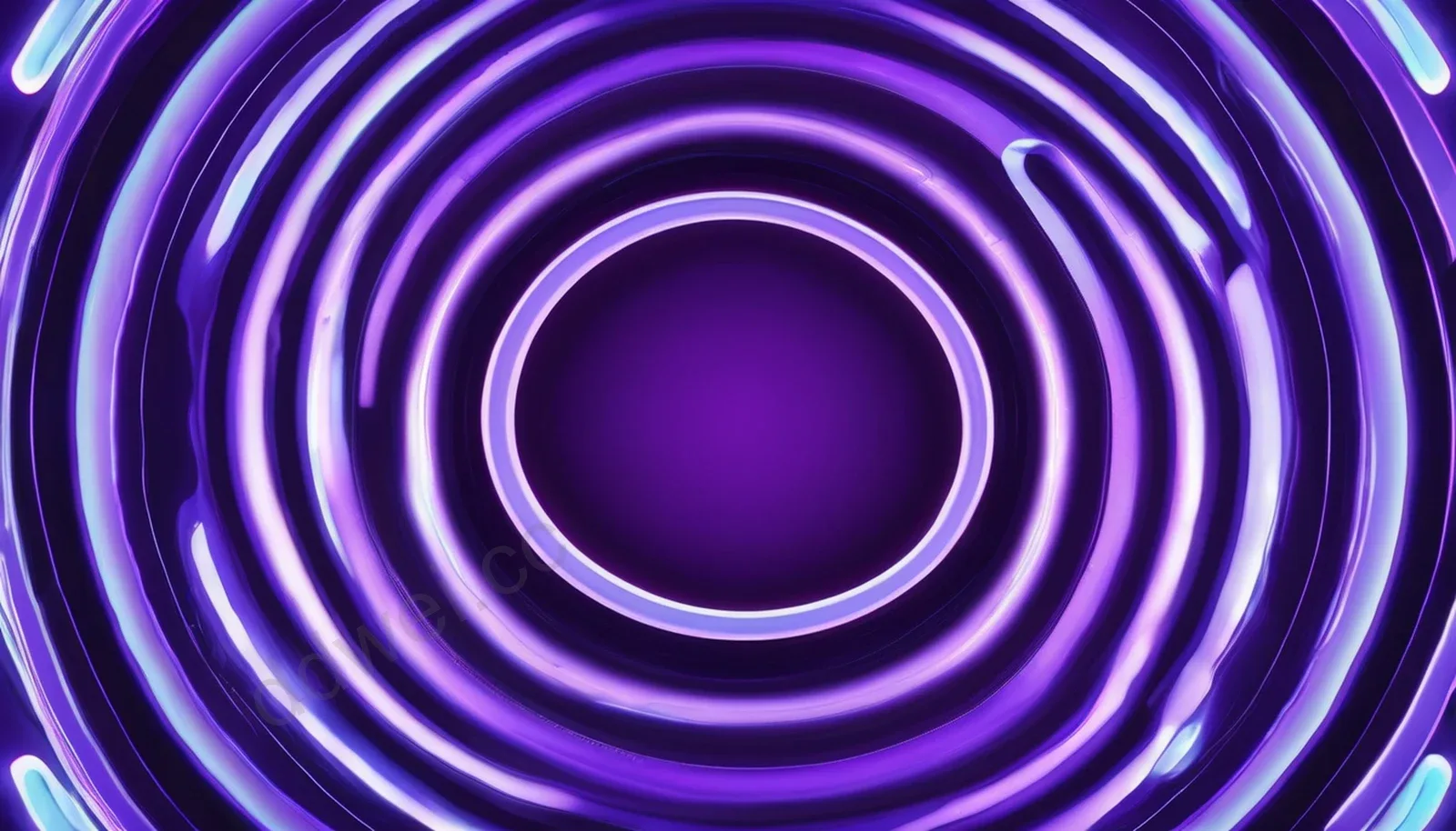 Dark Violet Concentric Ripple Tech PPT Background