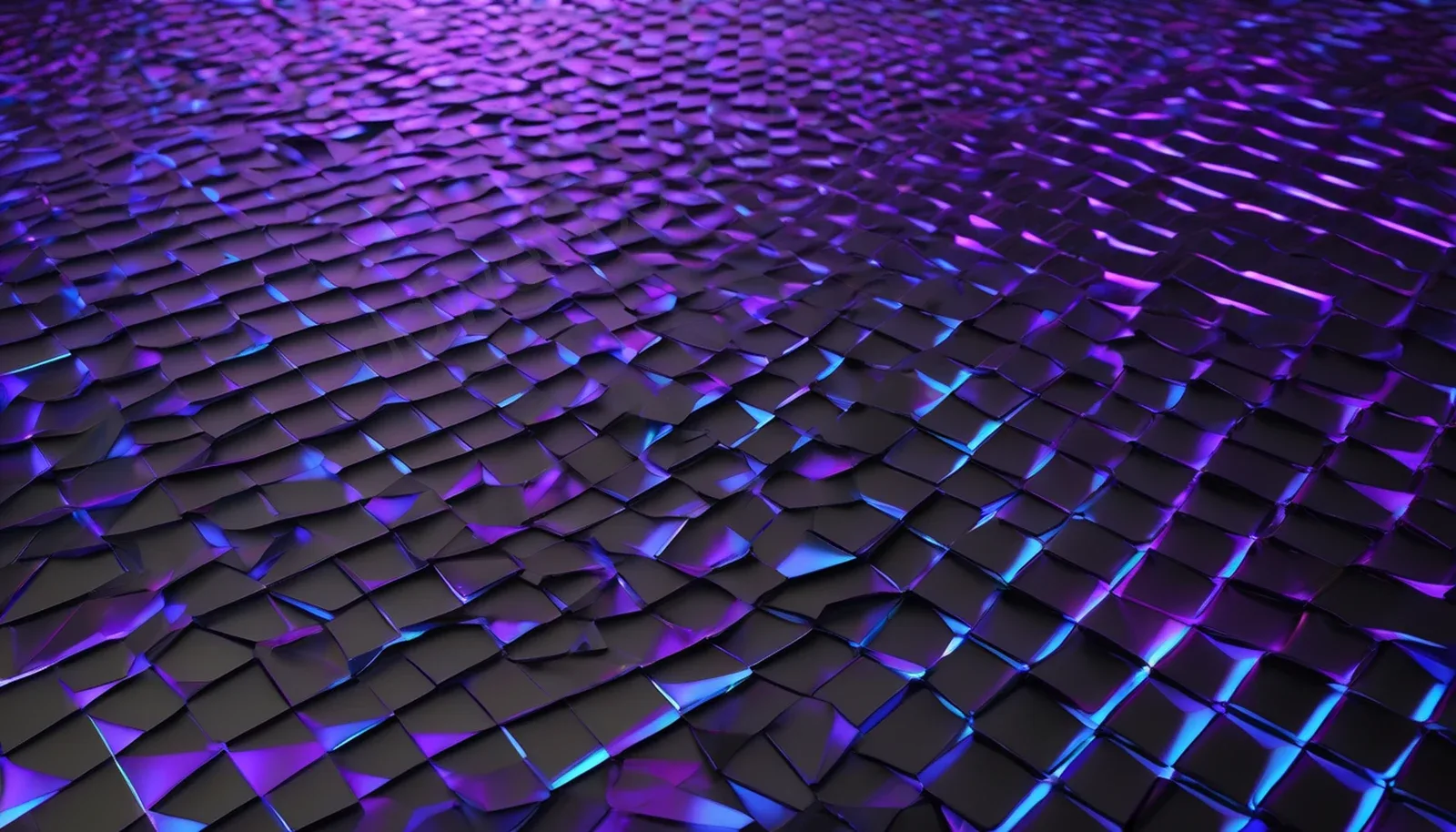 Purple Blue Diamond Scale Metallic Tech PPT Background