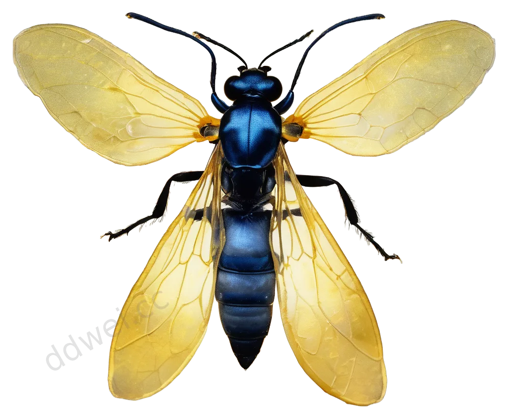 Glowing Watercolor Firefly in Flight Illustration