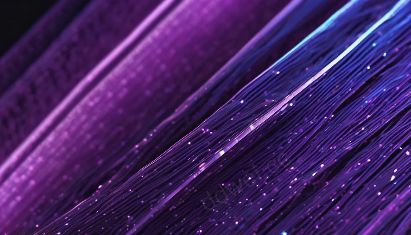 Dark Purple Blue Fiber Optic Array Tech Background