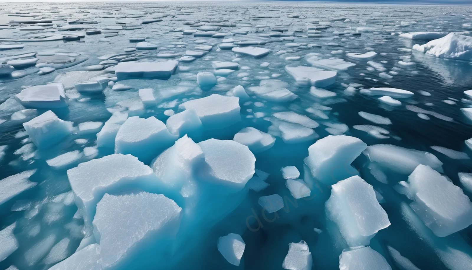 Ice Blue Polar Sea Cold White Daylight Background