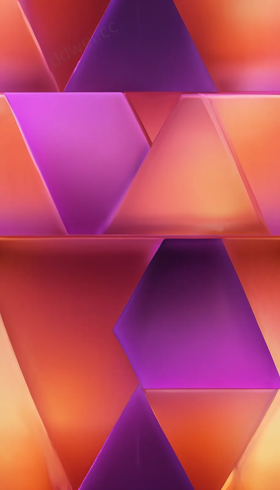 Sunset Orange Purple Gradient Resin Stepped Halo Poster Background