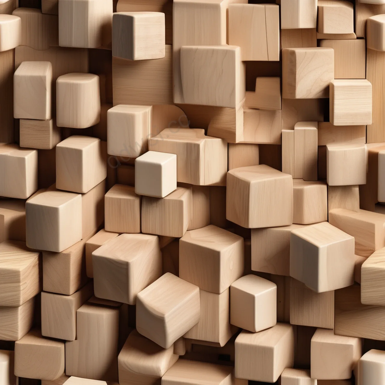 Light Ash Wood Square Block Natural Minimalist Product Display Background