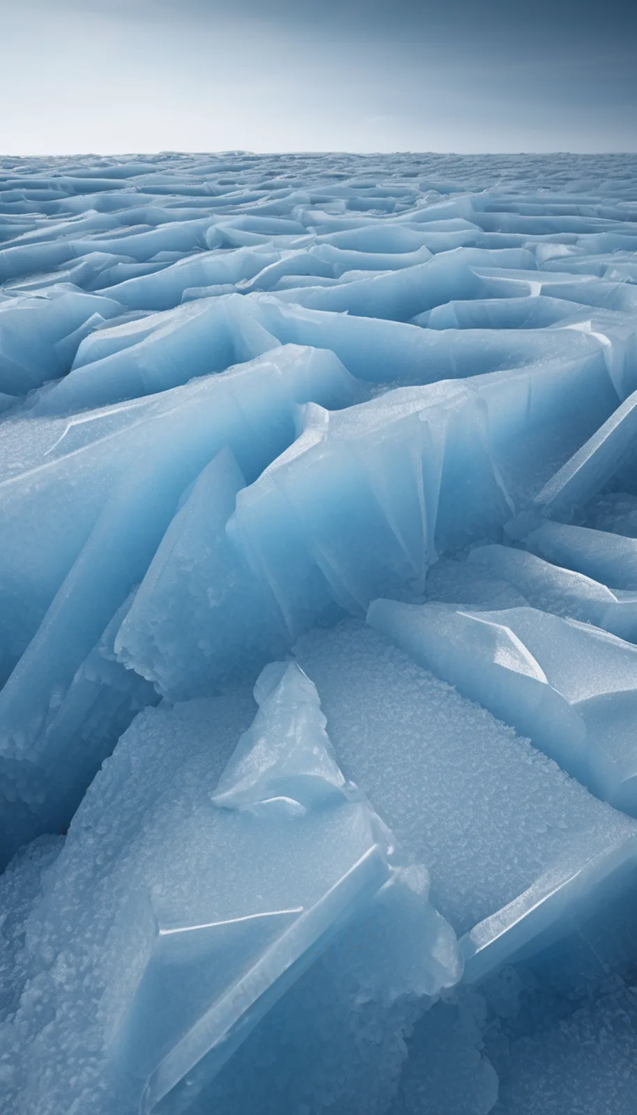 Shallow Sea Blue Frost Ring Texture Phone Wallpaper