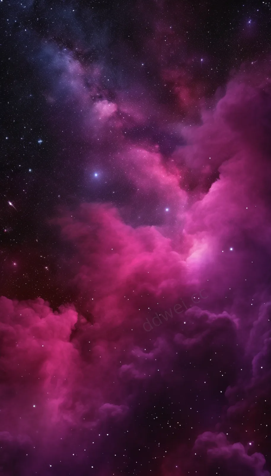 Crimson and Plum Purple Velvet Starry Phone Wallpaper