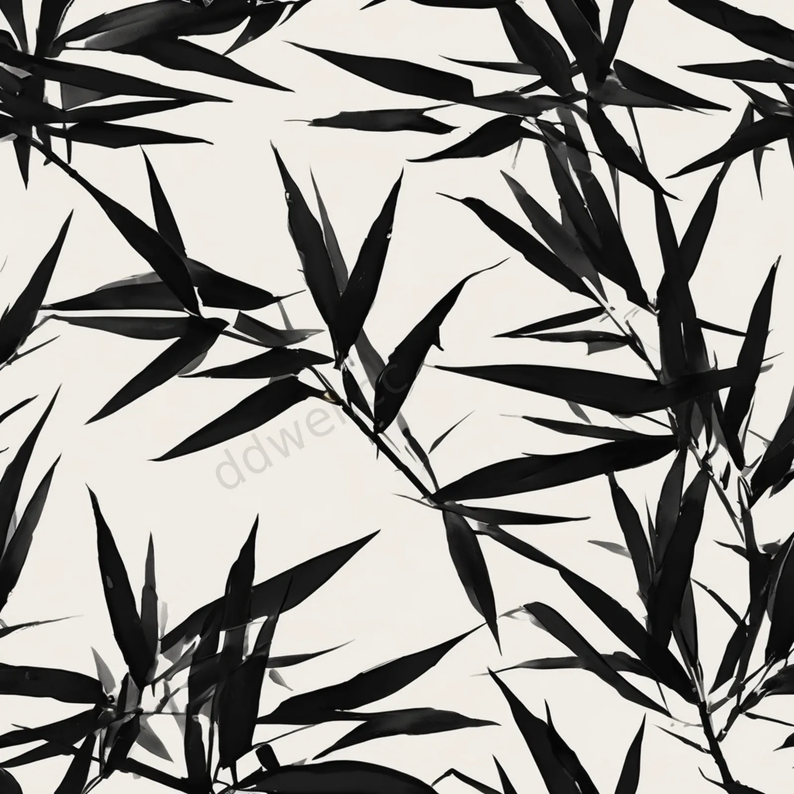 Black Ink Bamboo Zen Minimalist Teahouse Background