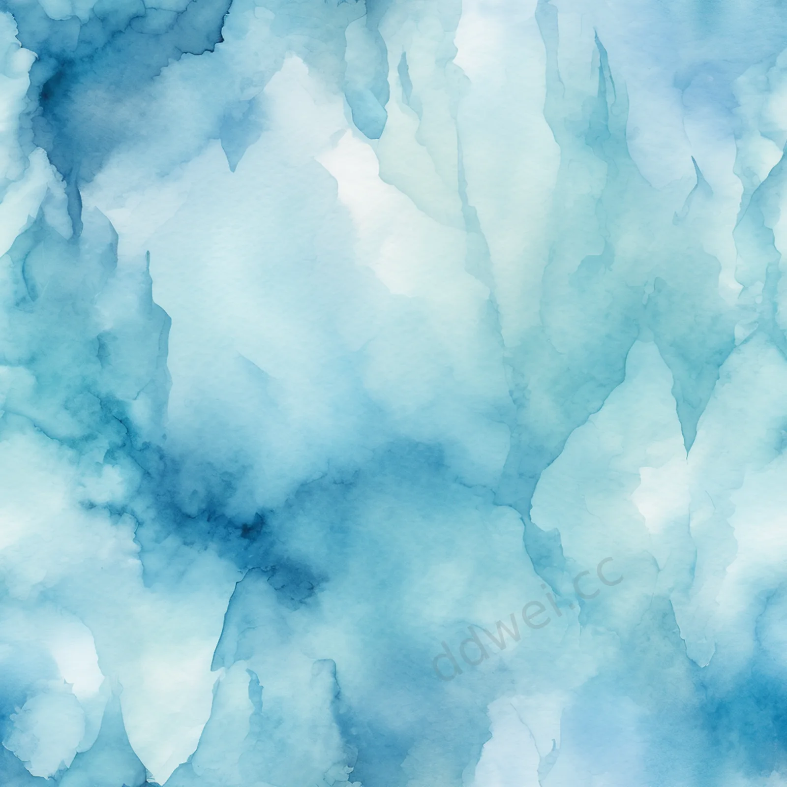 冰蓝水彩冰晶抽象冬季活动背景