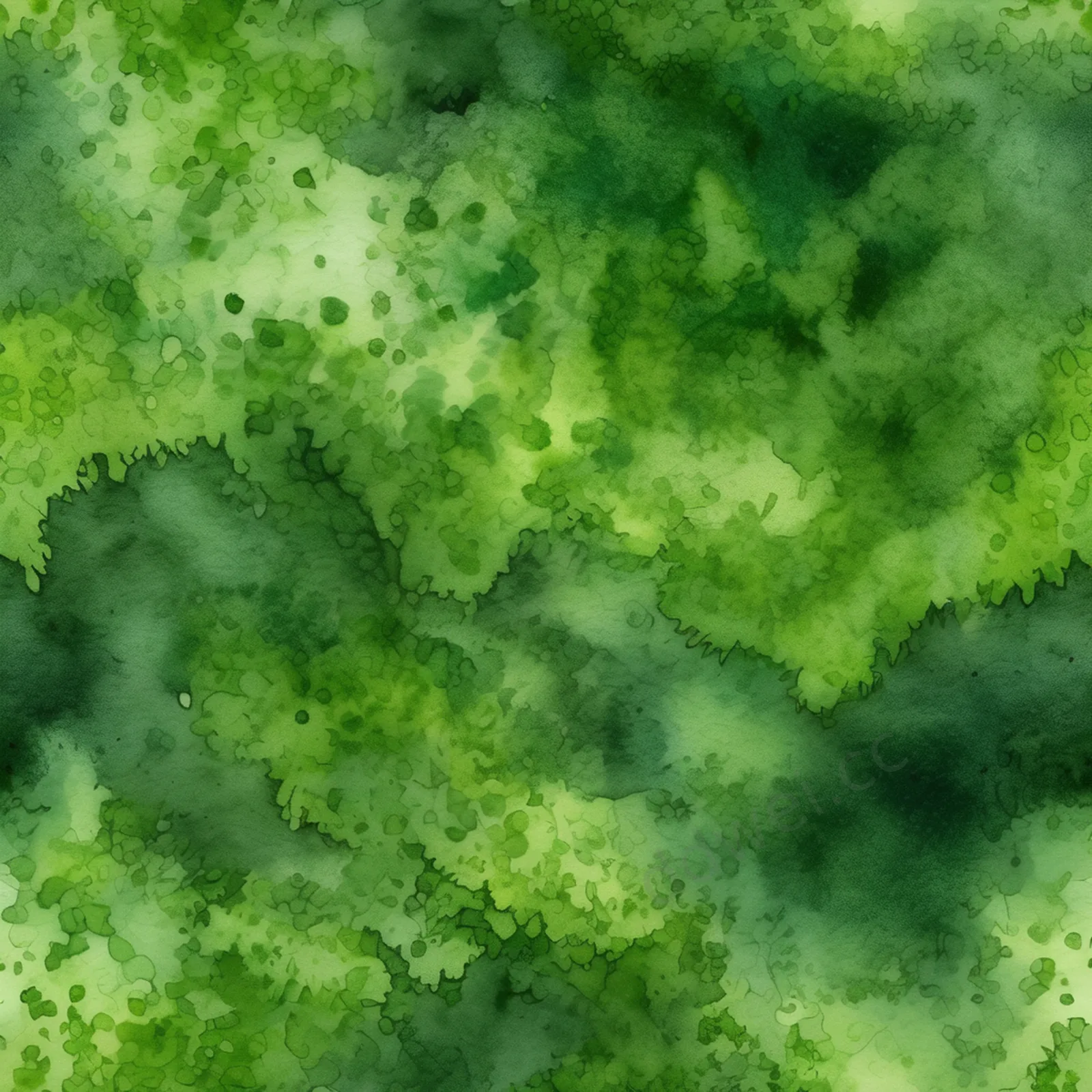 墨绿水彩苔藓纹理微距留白背景