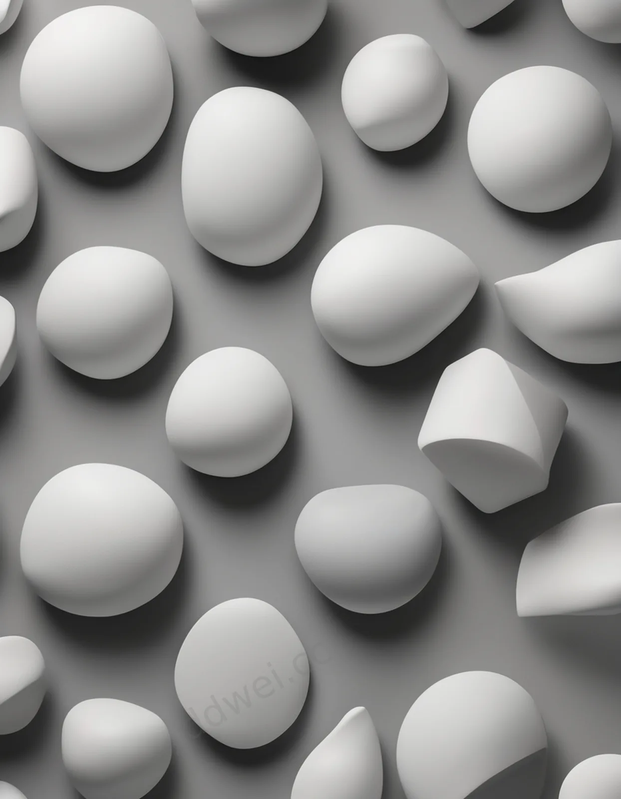 Morandi Gray and White Minimalist Abstract Ceramic Texture Background