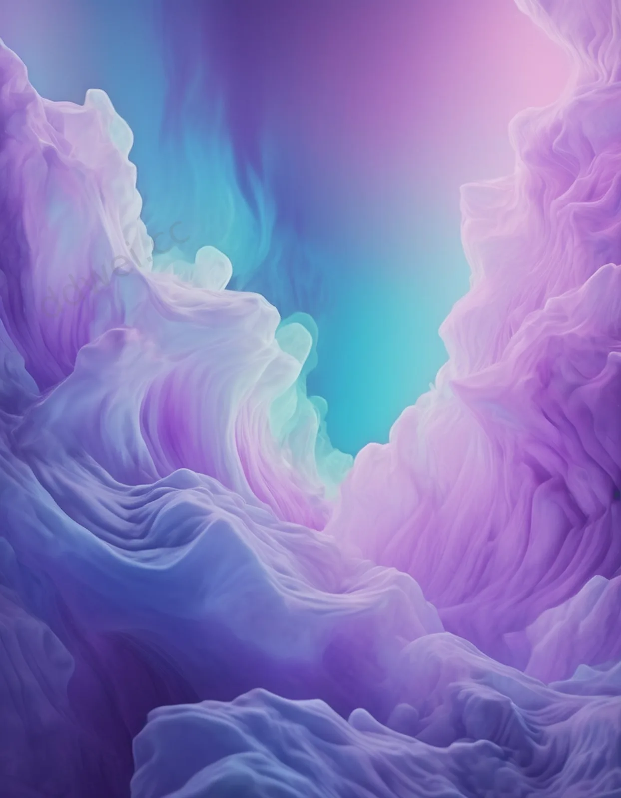 Aurora Glacier Blue Purple Diffusion Background