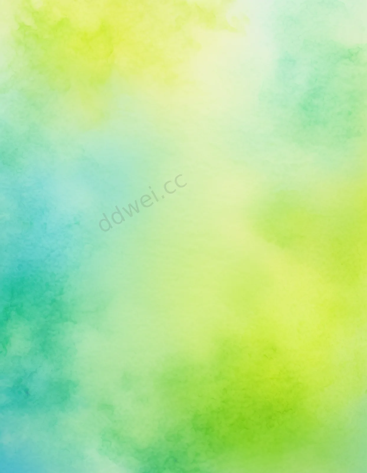 Lime Yellow Sky Blue Watercolor Blur Background