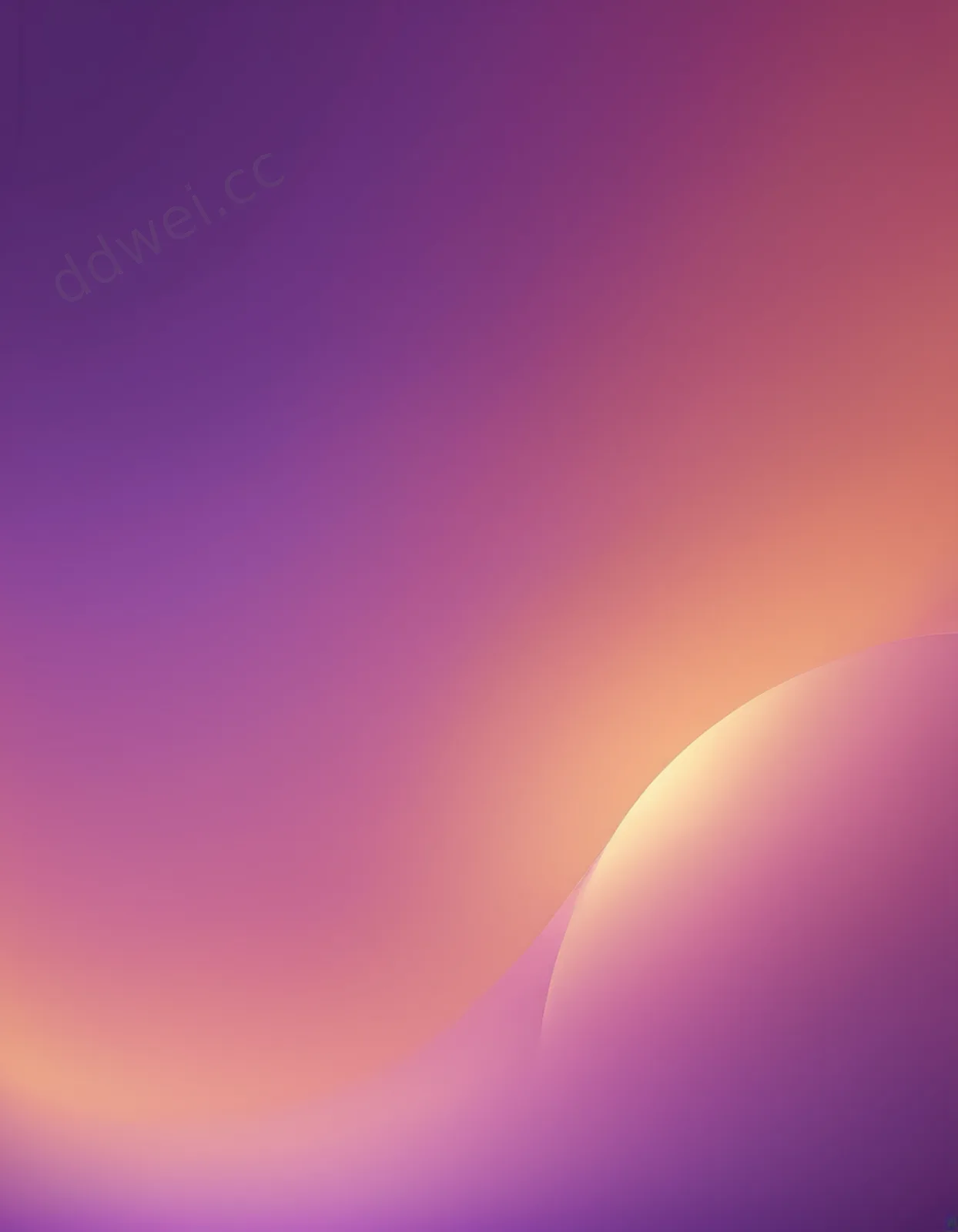 Sunset Twilight Purple Gold Gradient Halo Background