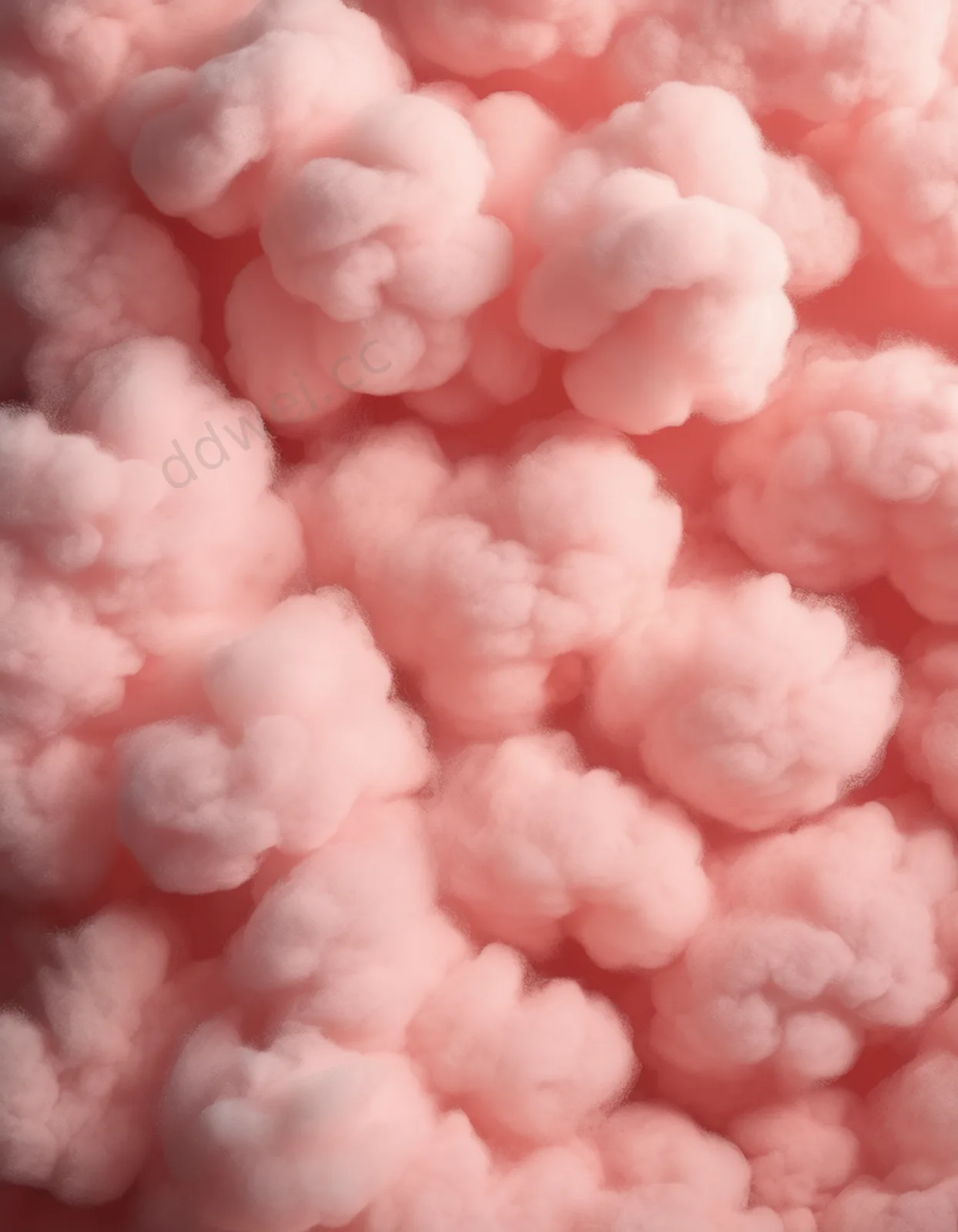 Light Coral Cloud-like Fluffy Sweet Background