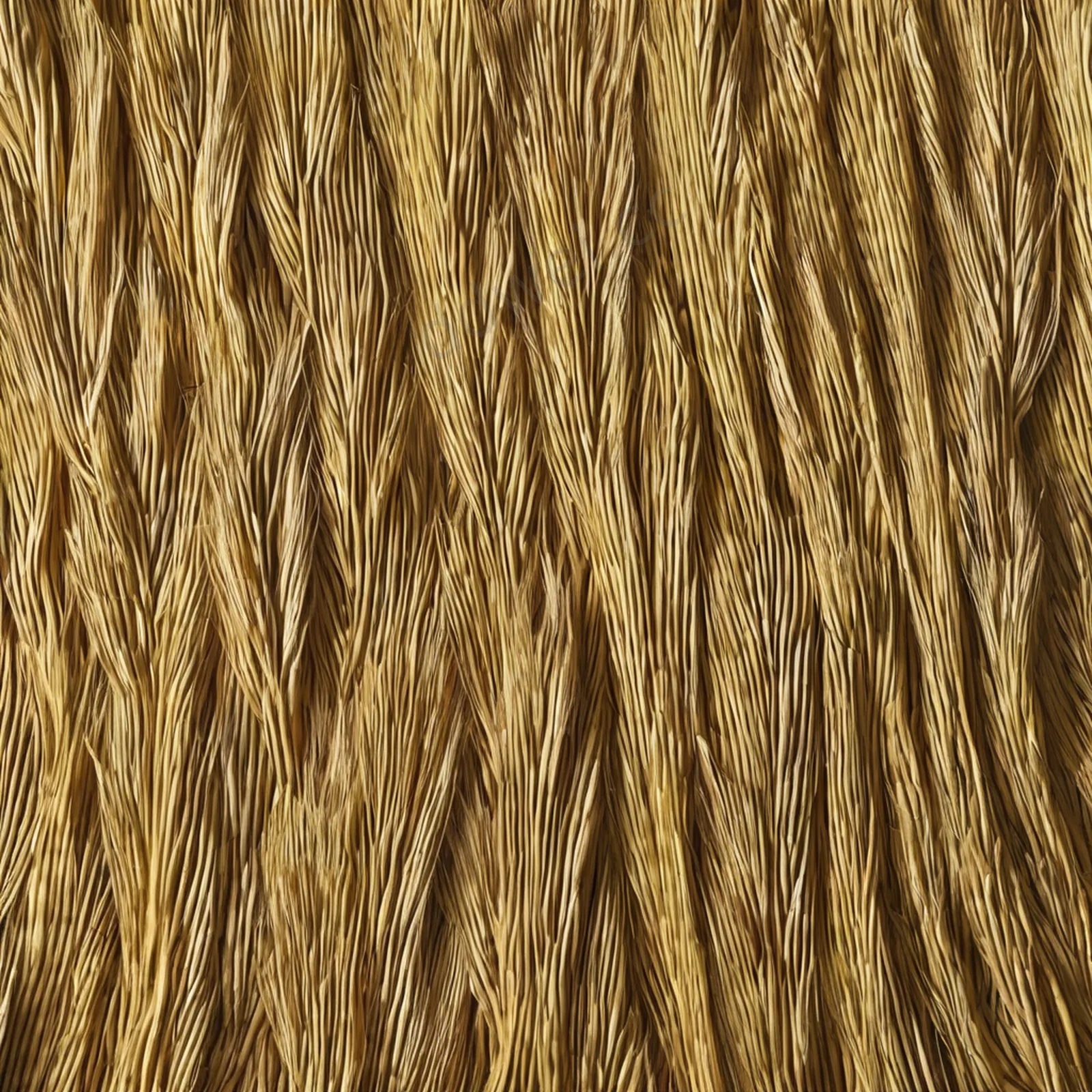 Wheat Yellow Dry Grass Woven Mat Background with Left Negative Space in Natural Diffused Light