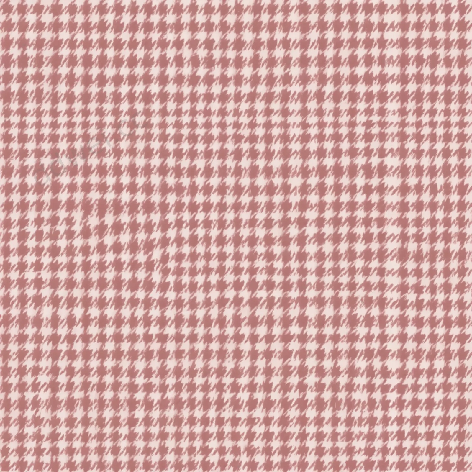 Dusty Pink Houndstooth Soft Wool Fabric Seamless Pattern