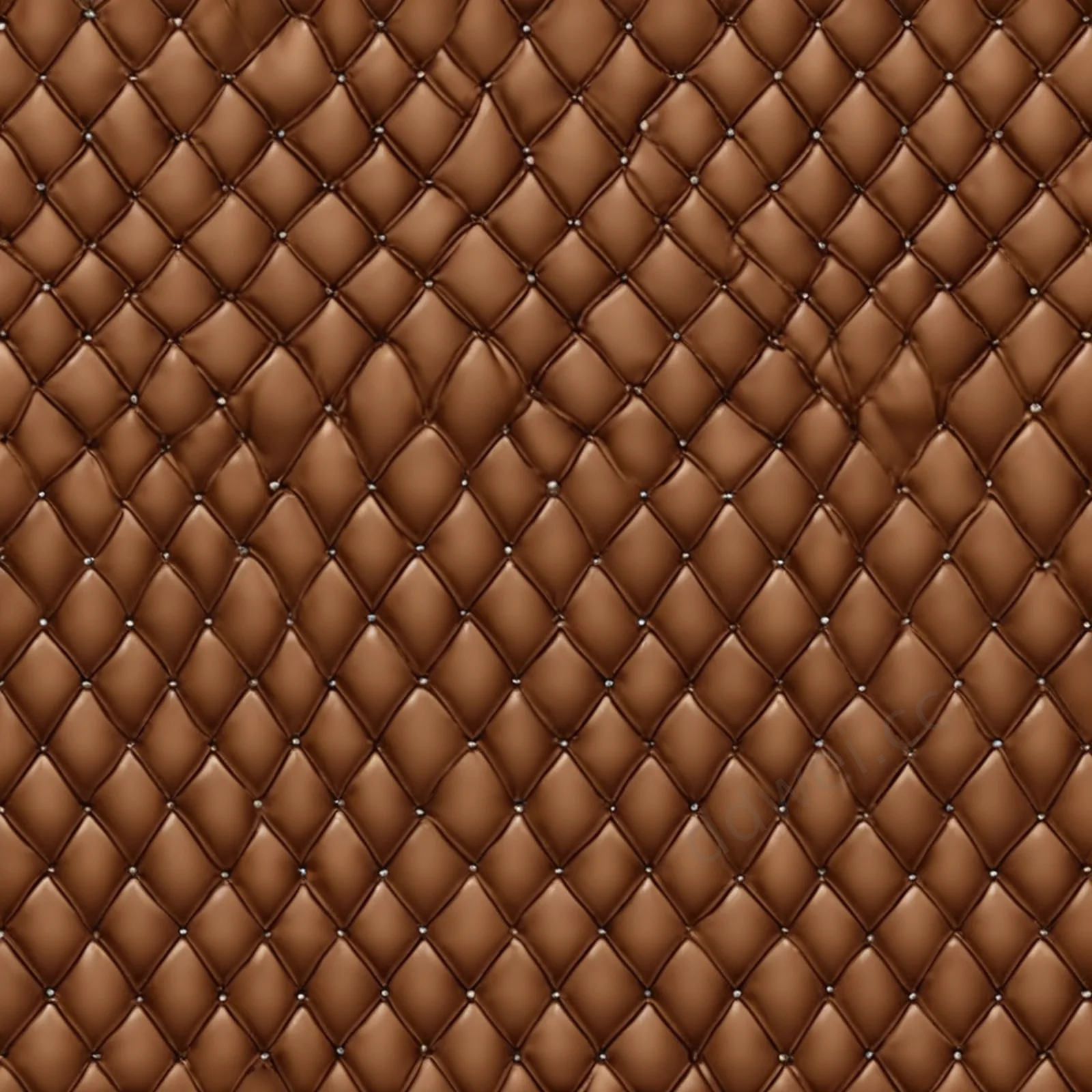 Caramel Premium Leather Diamond Quilted Seamless Background