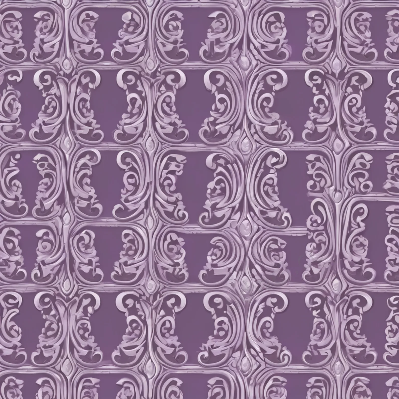 Lilac Purple French Classical Scrollwork Seamless Background