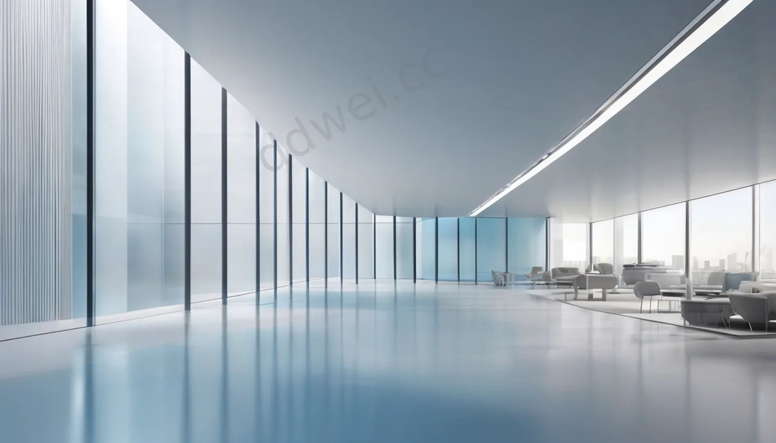 Light Grey-Blue Matte Ceramic Minimalist Business PPT Background