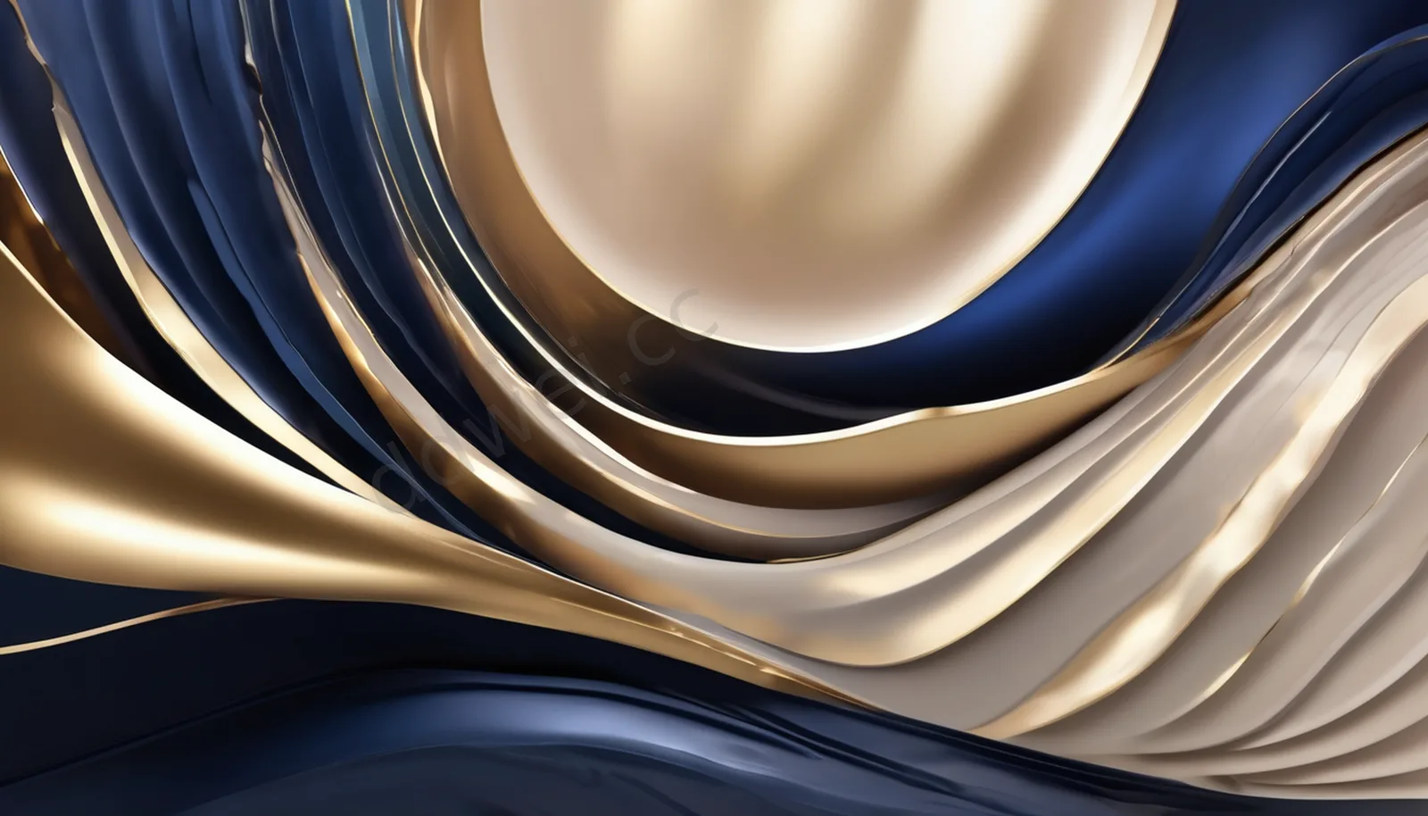 Dark Blue and Champagne Gold Pearl Texture Professional PPT Background