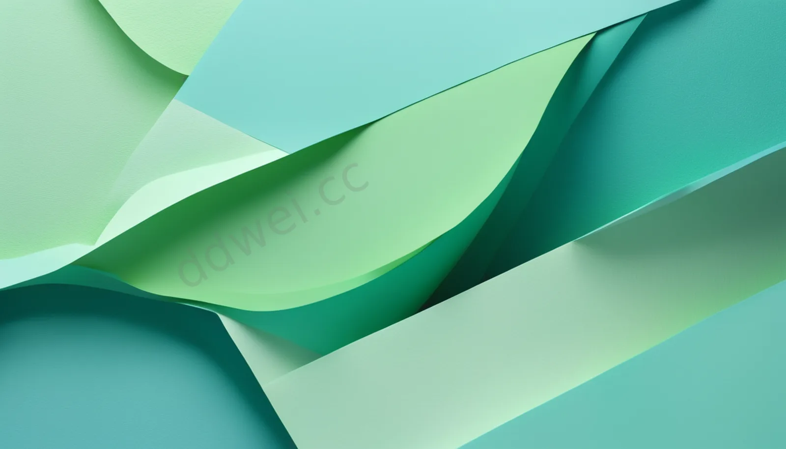 Fresh Blue and Green Layered Paper Minimalist Presentation Background
