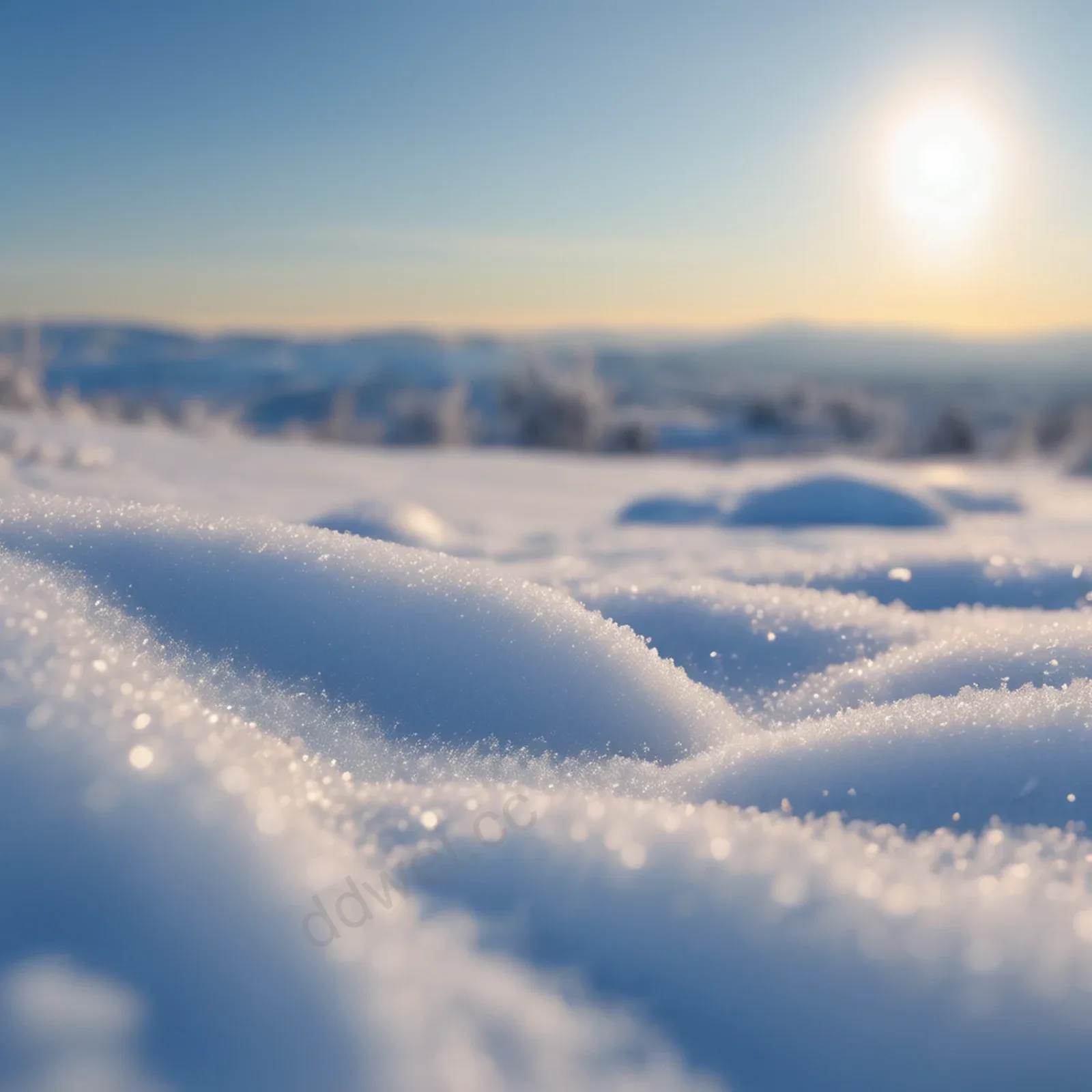 Pure White Snow Frost Texture Cool Winter Background
