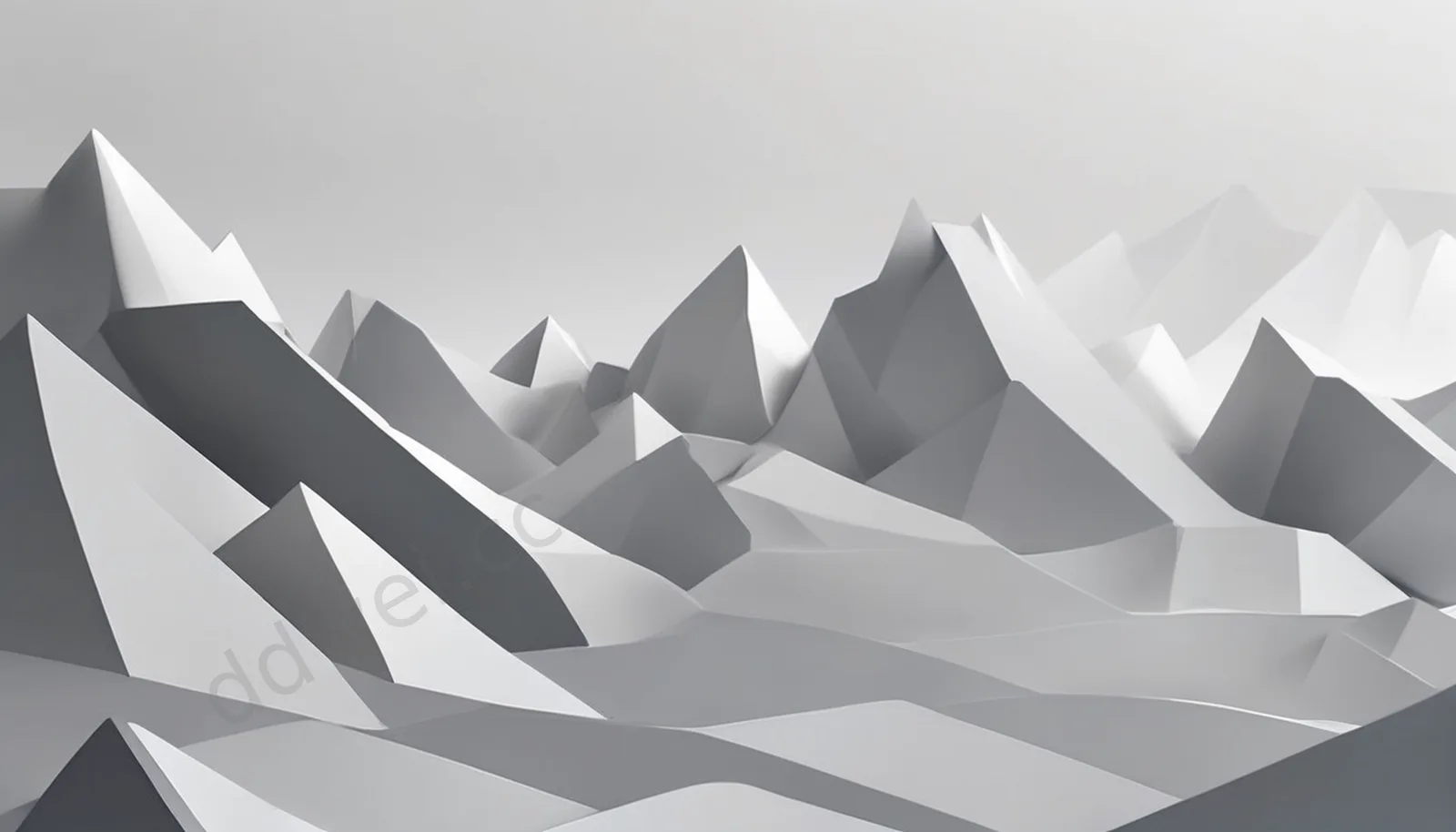 Pure White Light Grey Geometric Minimalist Wallpaper